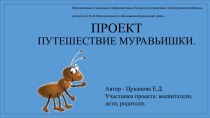 Проект Путешествия муравьишки (с презентацией) проект по окружающему миру (средняя группа)