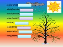 Презентация 2 к открытому уроку по теме: Seasons and Weather 4 класс
