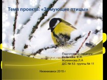 Проект Зимующие птицы презентация к уроку (подготовительная группа) по теме