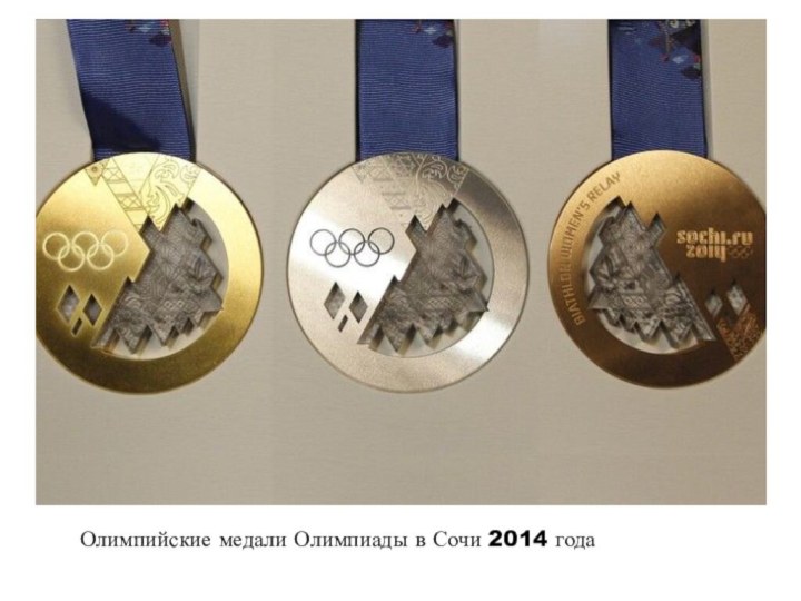 Олимпийские медали Олимпиады в Сочи 2014 года