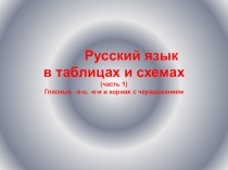русский язык в схемах и таблицах презентация к уроку по русскому языку